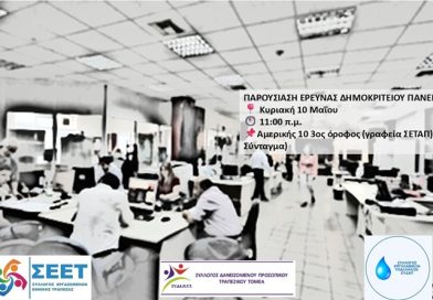 Τρία Εργατικά σωματεία παρουσιάζουν:  ΕΙΚΟΝΙΚΗ ΕΡΓΟΛΑΒΙΑ, έρευνα του Δημοκρίτειου Πανεπιστημίου